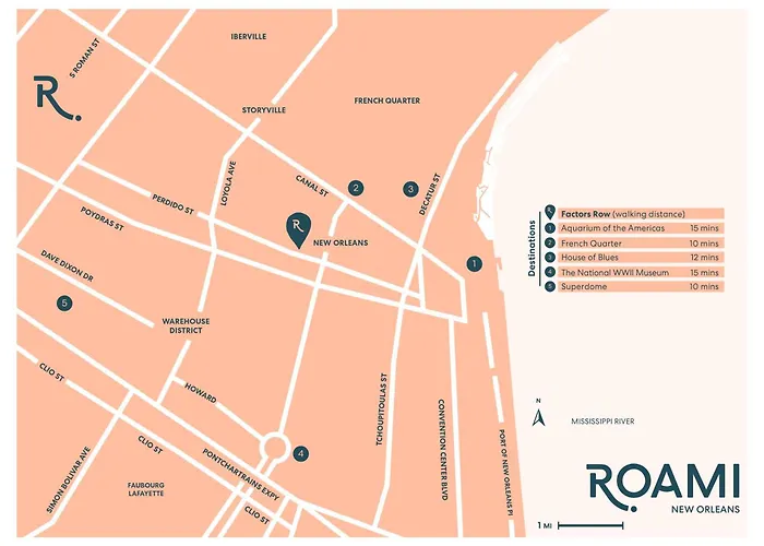 Roami At Factors Row Aparthotel New Orleans